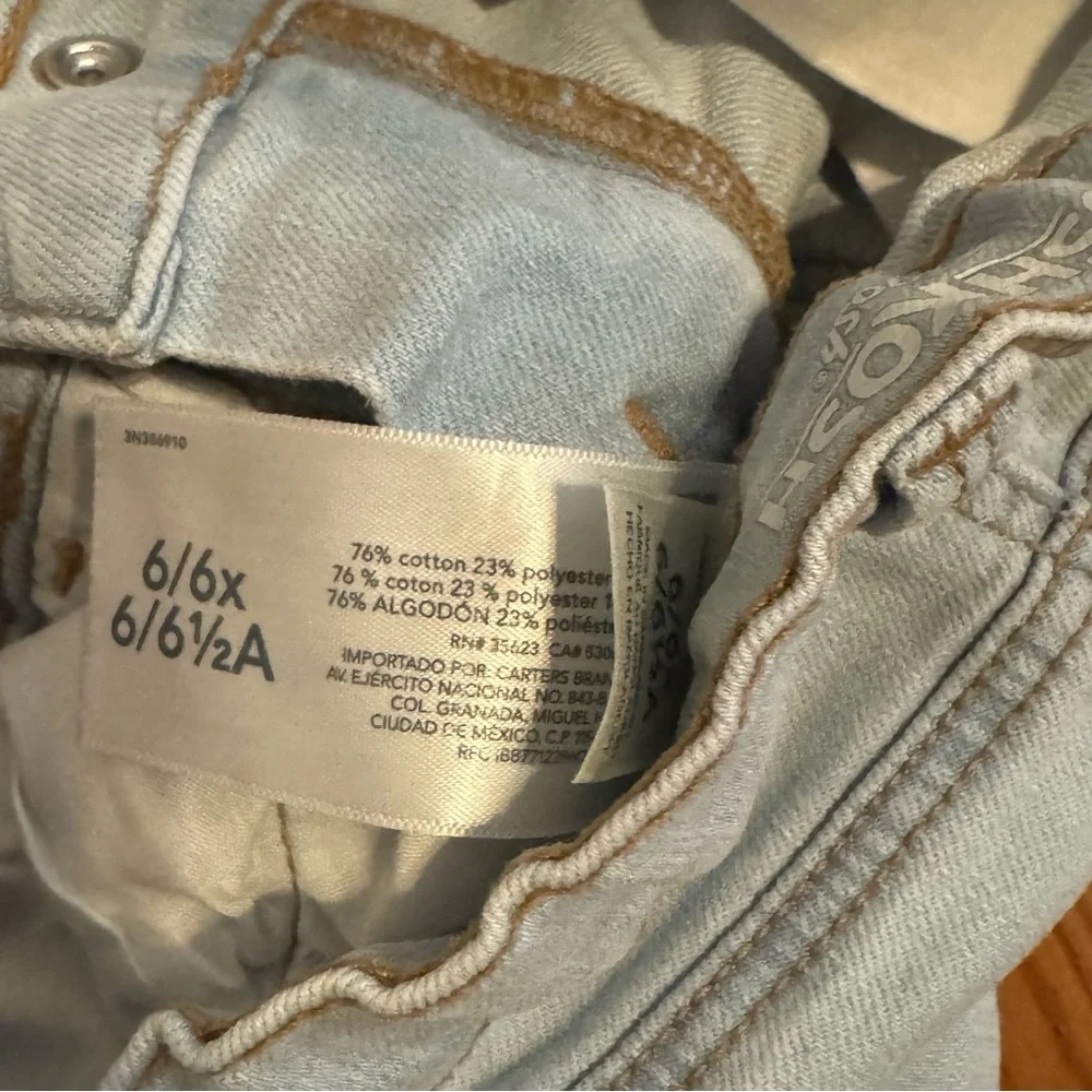 Osh Kosh B’gosh Light Blue Denim Jeans Skinny size 6‎